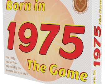 Born in 1975 - THE GAME. A hugely entertaining new 1975 gift, echoing the unique lives of people born in 1975.