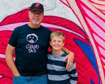 Children's Drawing T Shirt - Grandad T-shirt - Daddy Personalised Tee - Childs Own Drawing - Adult Unisex Top - Fathers Day Gift