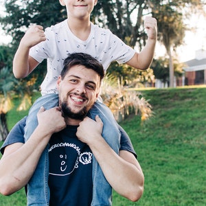 Children's Drawing T Shirt - Daddy T-shirt - Dad Personalised Tee - Childs Own Drawing - Adult Unisex Top - Fathers Day Gift