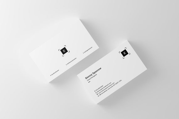 Professional Business Card Template Printable Business Cards Etsy