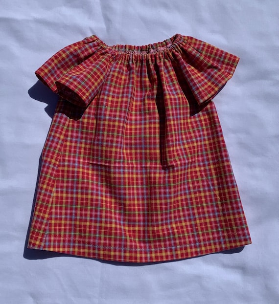 red plaid swing dress Women Slip Dress, Sleeveless Plaid Swing Dress Summer Long Dress For Casual Party
