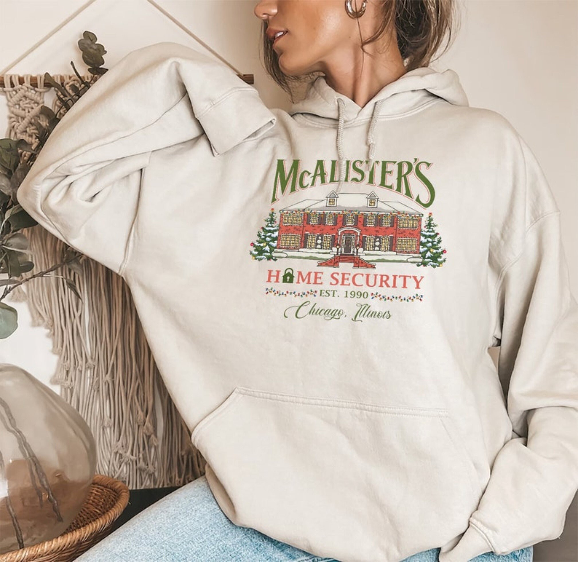 Discover McCallister's Home Security Sweatshirt, Christmas Movie Shirt, Christmas Family Shirt, Home Alone, Xmas Shirt, Xmas Gifts, Merry Christmas Sweatshirts