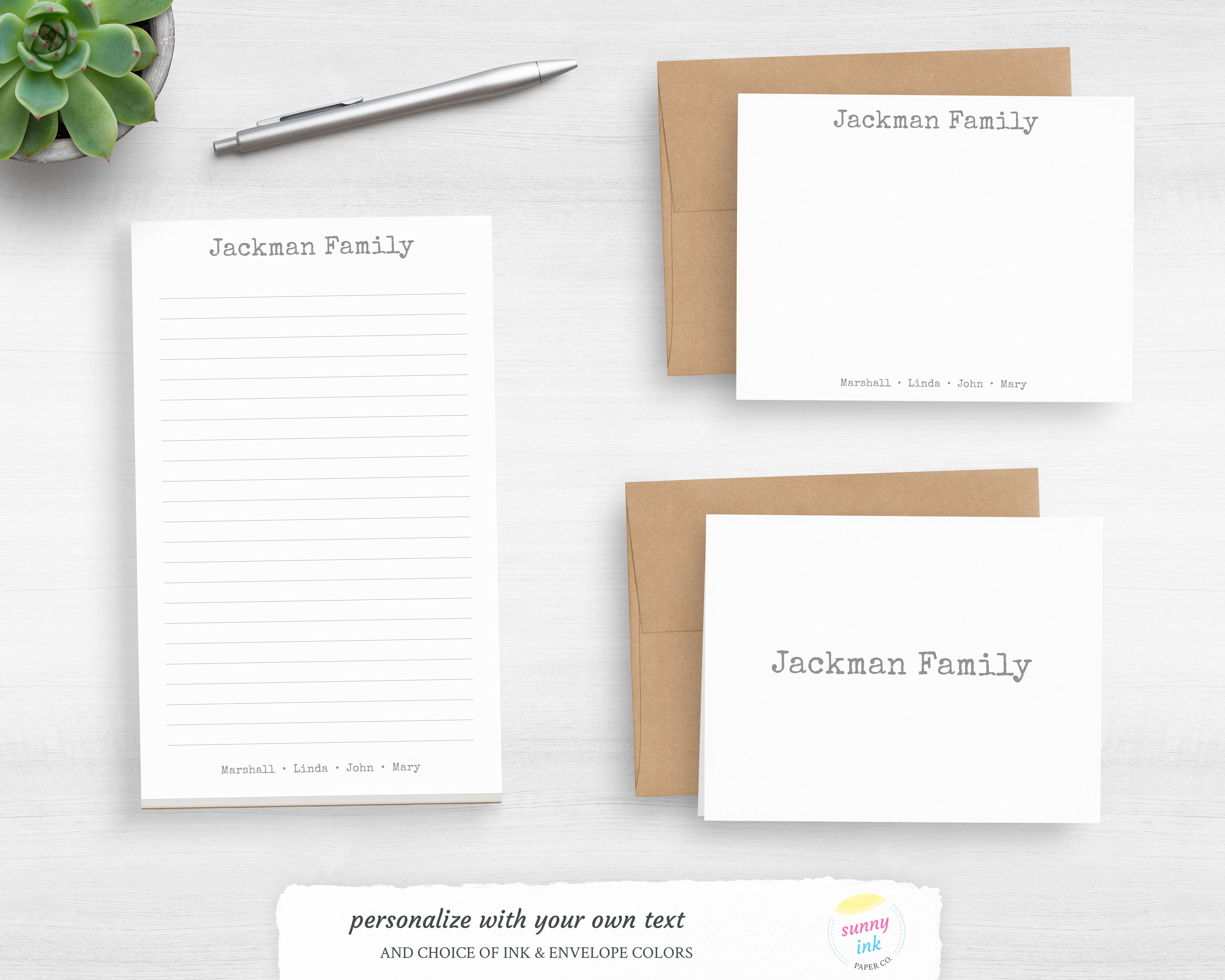 Personalized Stationery Office Set Stationary Customized Etsy
