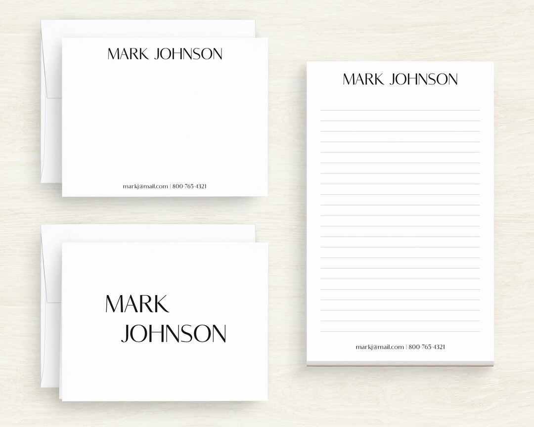 Personalized Stationery Gift Set Office Stationery Custom Etsy