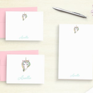 Personalized Unicorn Stationary Set - Girl's Magical Stationery Set - Unicorn Stationery  - Gift For Kid's