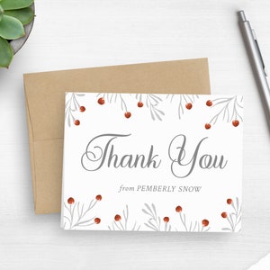 Floral Thank You Notes - Custom Notes - Personalized Thank You Cards - Appreciation Cards - Flower Card Set