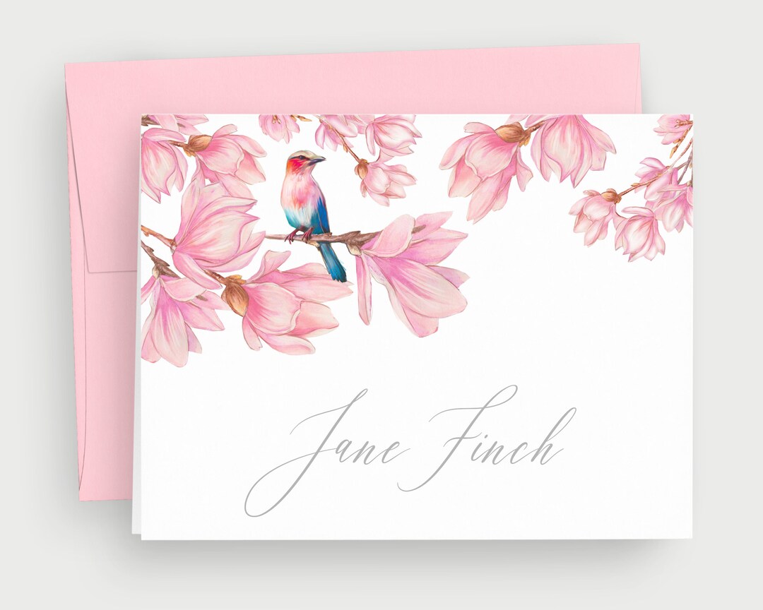 Personalized Note Cards Beautiful Stationery Custom Folded Note Cards