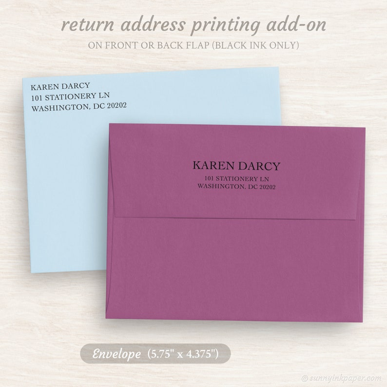 Personalized Monogram Card Set - Custom Thank You Flat Note Cards ...