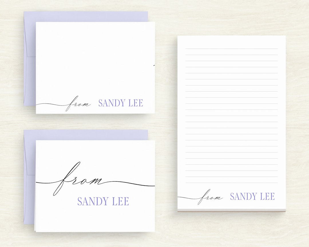 Personalized Stationery Gift Set Custom Stationery Set Personalized Set