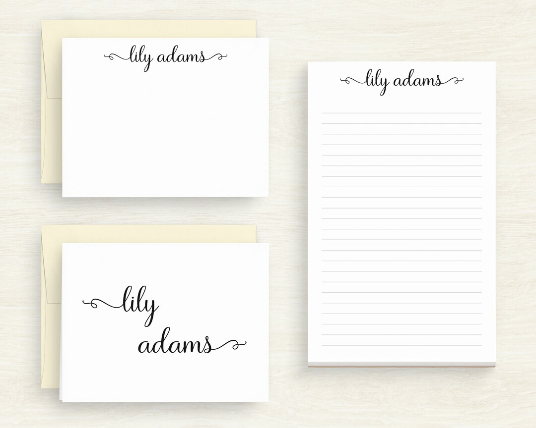 Personalized Stationery Paper Women's Stationary Customized Stationery