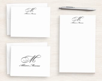Monogrammed Stationery Gift - Personalized Monogram Stationery Set - Letter Writing Set For Women #196