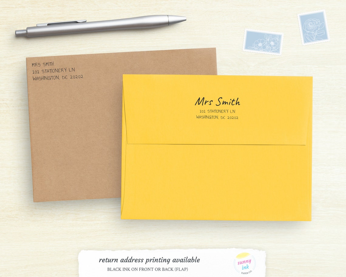Personalized Teacher Stationery - Custom Flat Note Cards - Teacher ...