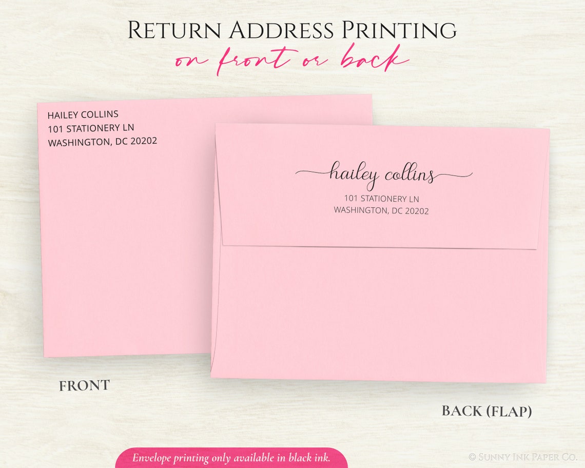 Personalized Note Card Set Custom Stationery Customized Etsy