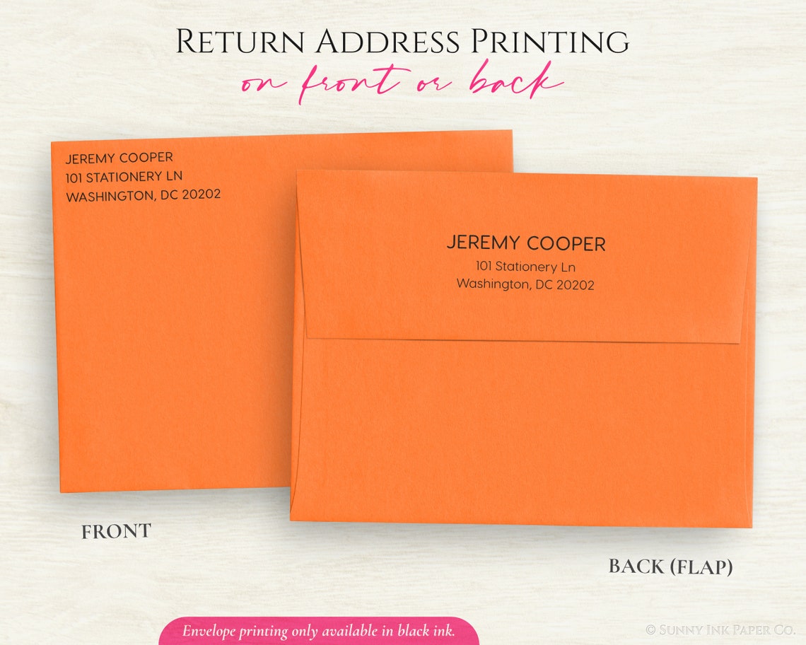 Personalized Stationery Cards Simple Text Note Cards Etsy