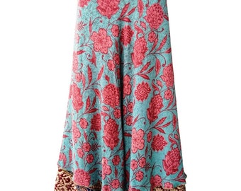 long dress from silk saree