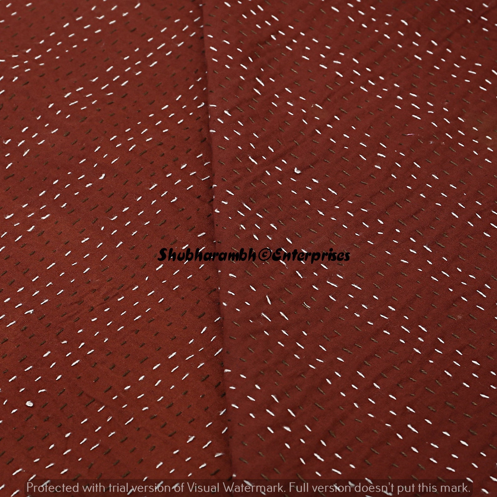 Indian Blanket Brown Floral Printed Handmade Indian Cotton Etsy