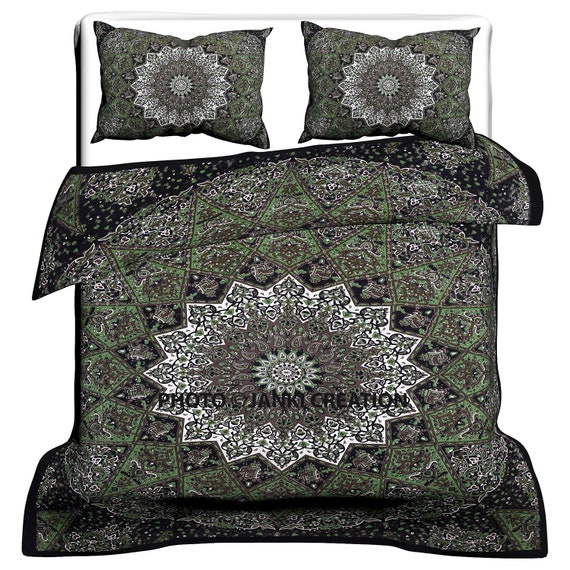 Indian Mandala Duvet Cover Throw Covers Sets Hippie Gypsy Etsy