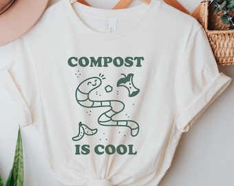 Compost Is Cool Tee, Environmental Shirt, Earth Day Shirt, Gardening Shirt