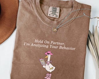 Camiseta divertida de RBT, Comfort Colors®, Terapia ABA, RBT, Regalos BCBA, Regalo para terapeuta ABA, Analista de conducta, Silly Goose