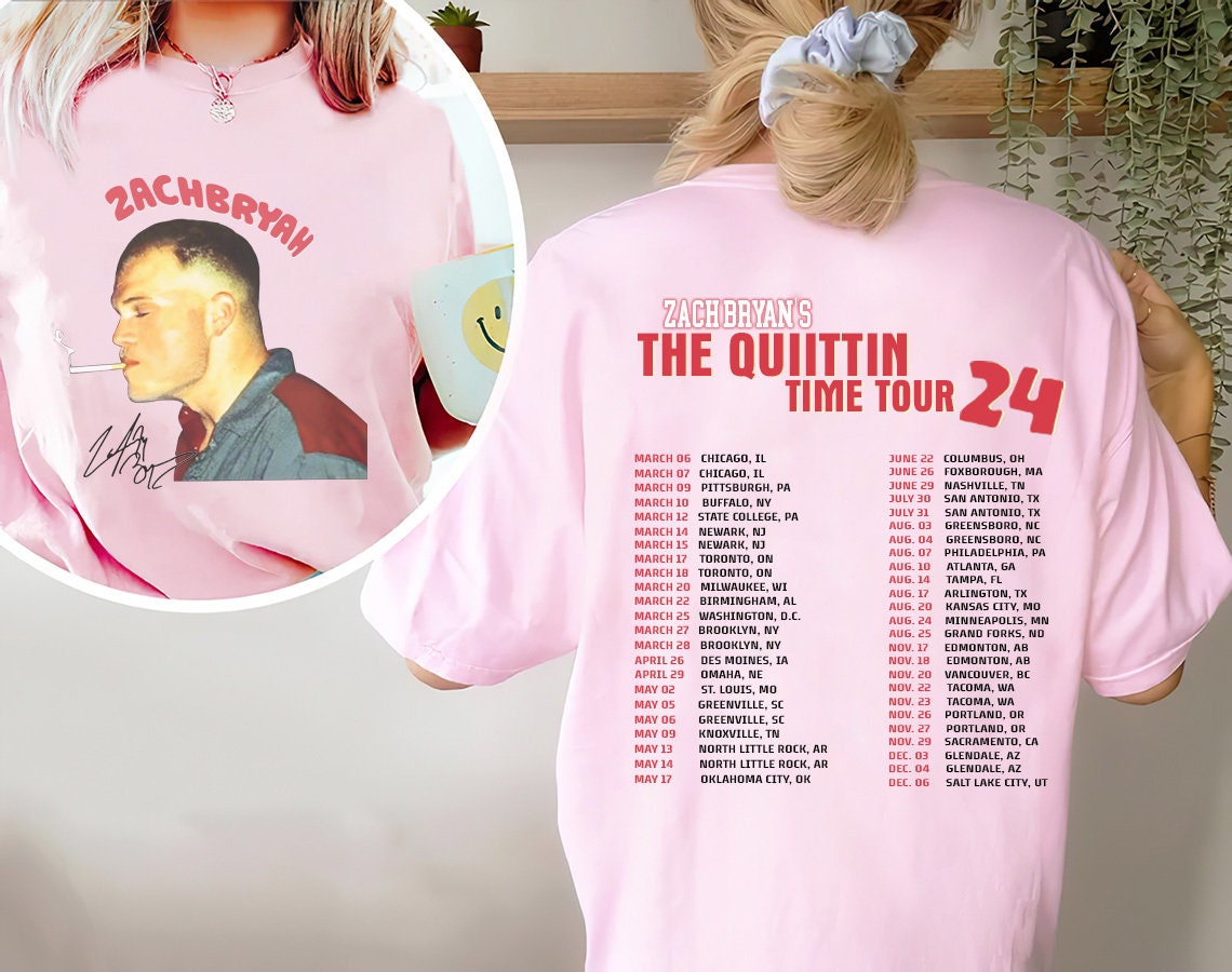 Zach Bryan The Quittin Time Tour 2024 Shirt, Country Music Tshirt, Zach Bryan Merch