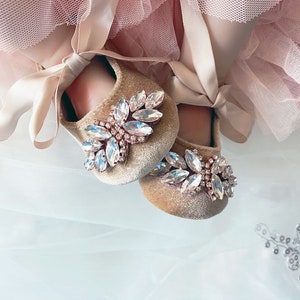 Girls Champagne Dress Shoes Etsy
