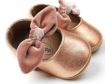 rose gold baby sandals