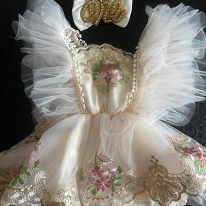 first birthday cupcake dress Baby Pageant Long Sleeve Dresses & Style:BR0446D Size for girl:6-9 months Cupcake enthusiast
