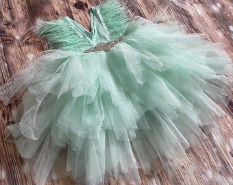 Mint green tutu dress hotsell