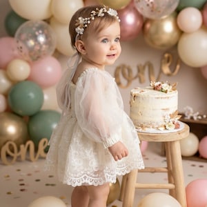 Cream Babyshower Dress