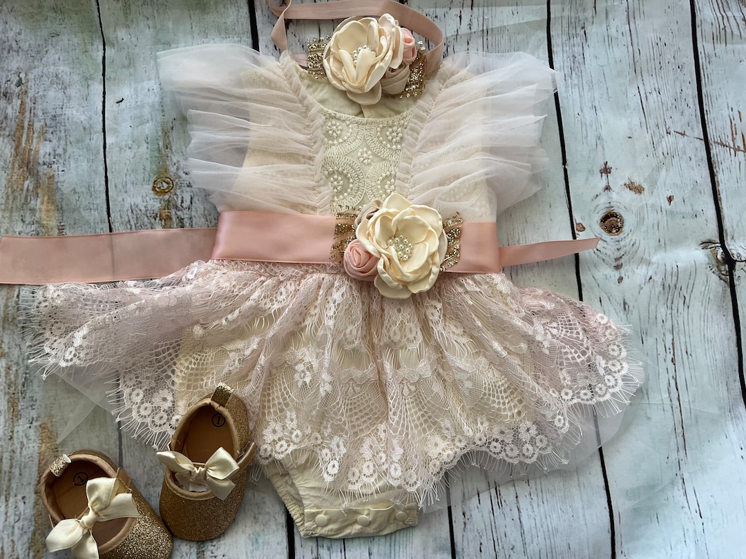 Romantic Ruffle Baby Romper Tutu Baby Dress Baby Girl Rompers Baby Lace