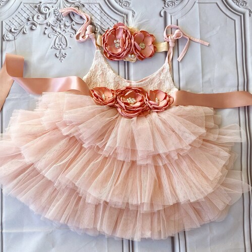 Tutu Baby Dress Flower Girl Dress First Birthday Dress Etsy