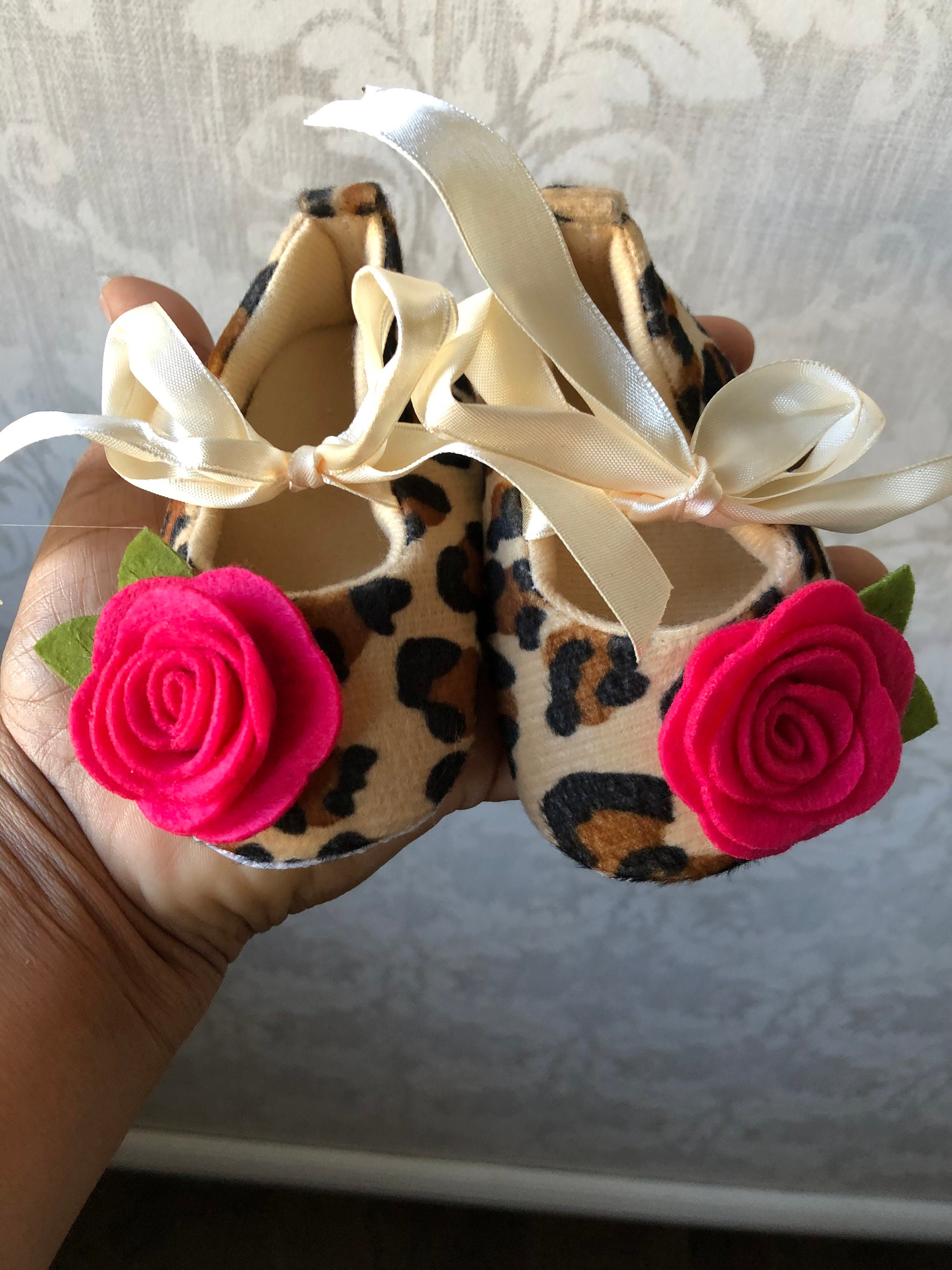 Leopard Print girl baby shoesinfant cute shoes Baby Girl Etsy