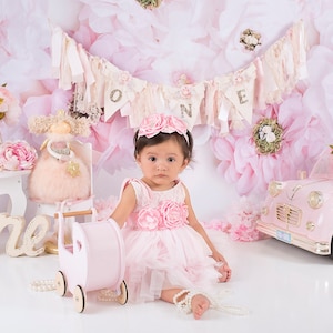 Pink Tulle Flower Girl Dress: Lace Top Holiday Party Dress