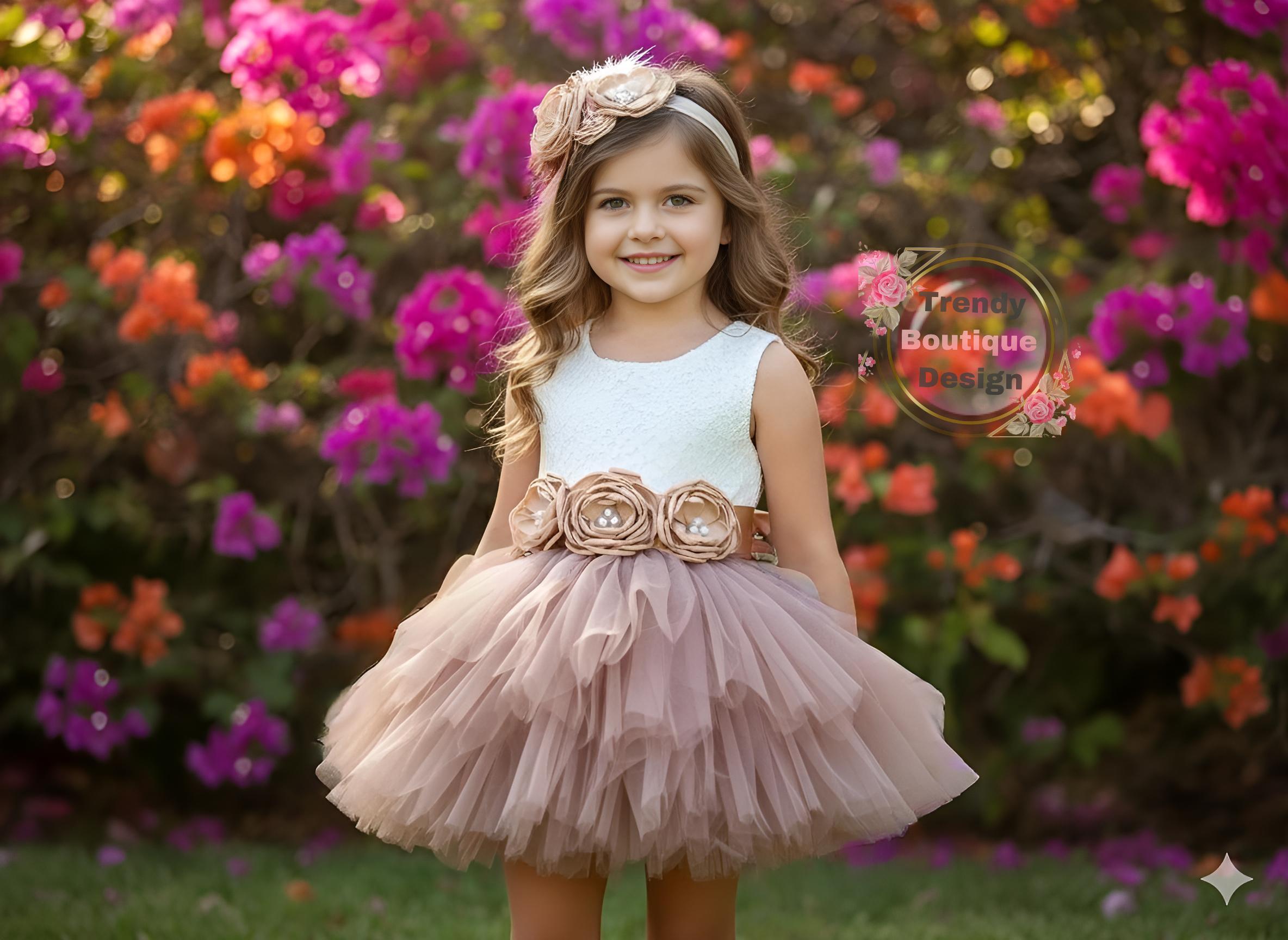 Dark Brown Baby Girl Dress - Etsy