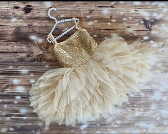 gold baby girl dress