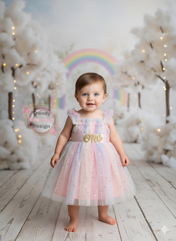 long sleeve 1st birthday dress Elegant Baby Long Sleeve Sequin 1st Birthday Dress Toddler Flower Girl Dresses