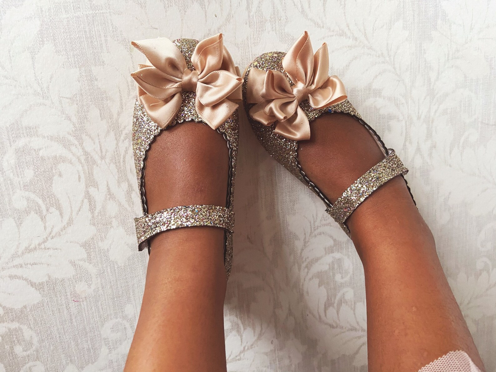 Girl shoes gold glitter shoes. Baby Girls flower girl Shoes Etsy