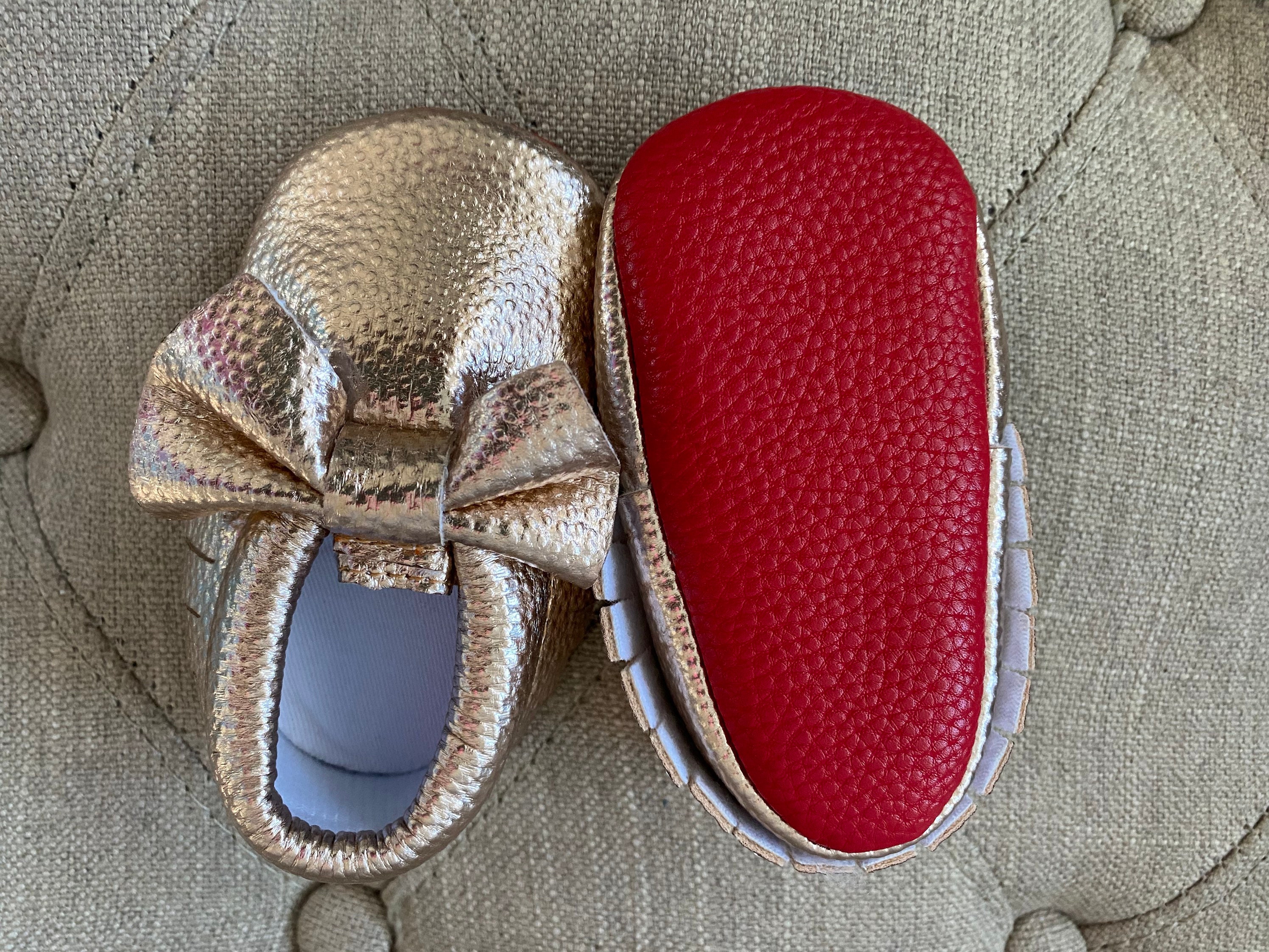 Red bottom Baby girl shoes red sole baby moccasin shoes baby Etsy