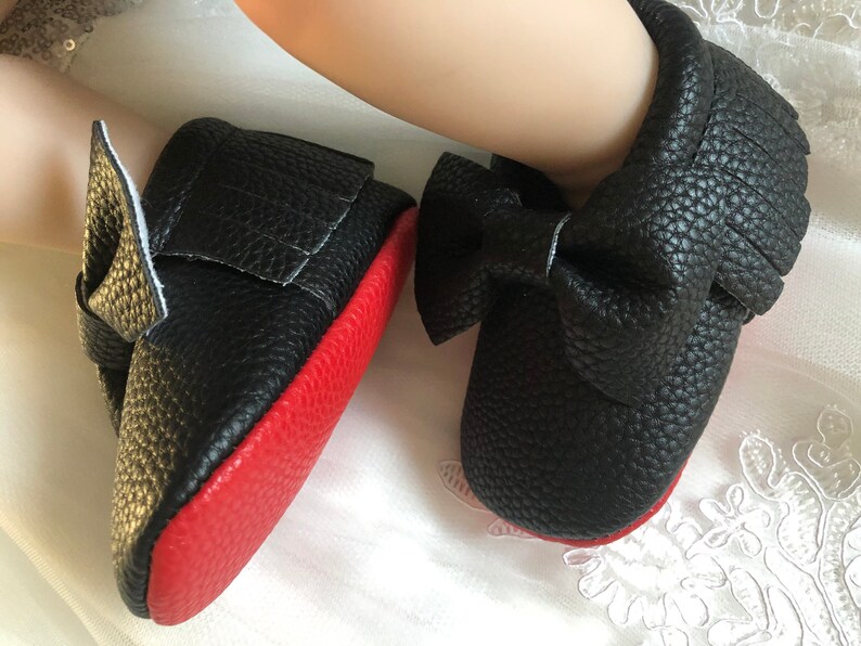 Red bottom Baby girl shoes and headband set red sole baby Etsy