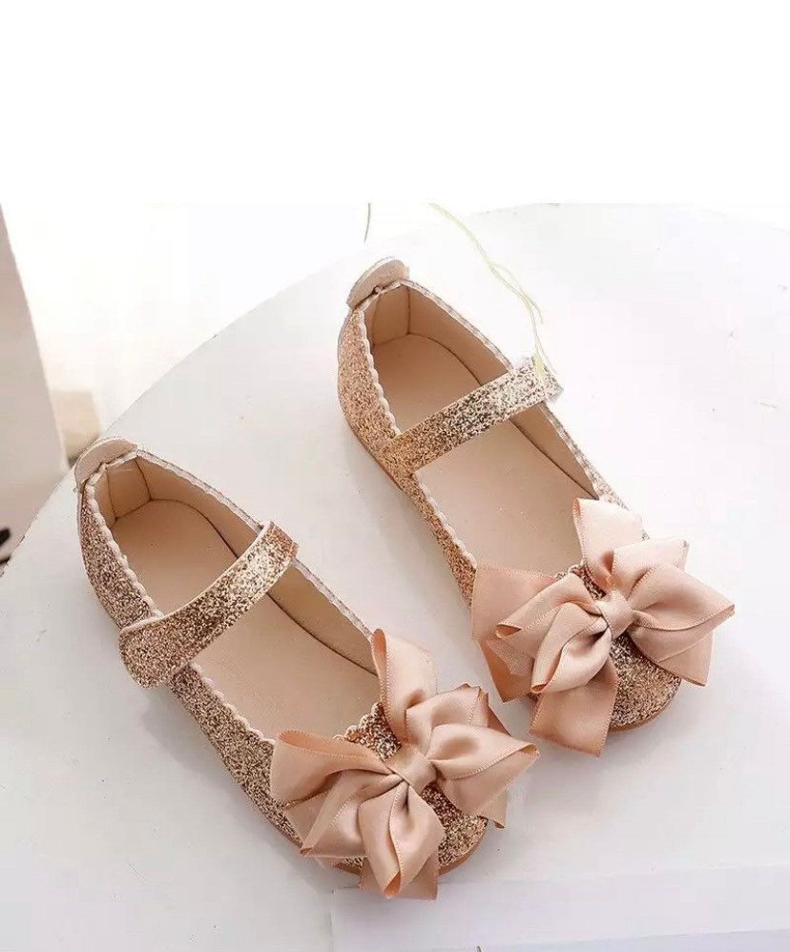 Girl shoes gold glitter shoes. Baby Girls flower girl Shoes Etsy