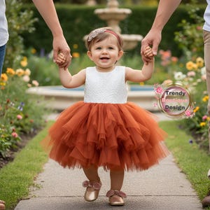 Burnt Orange Baby Dress - Etsy Burnt Orange Baby Dress - Etsy