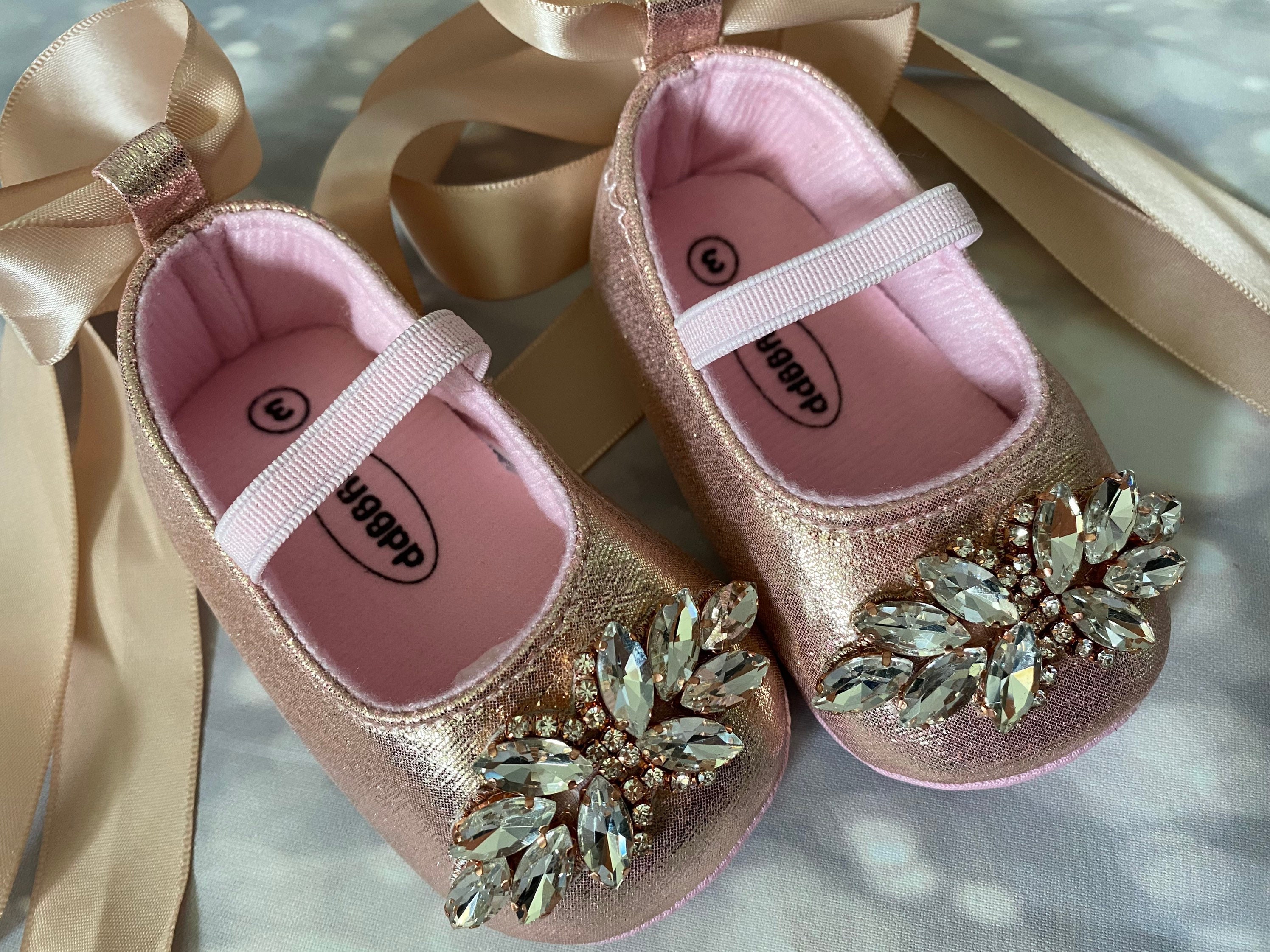 Rose gold girls deals pumps