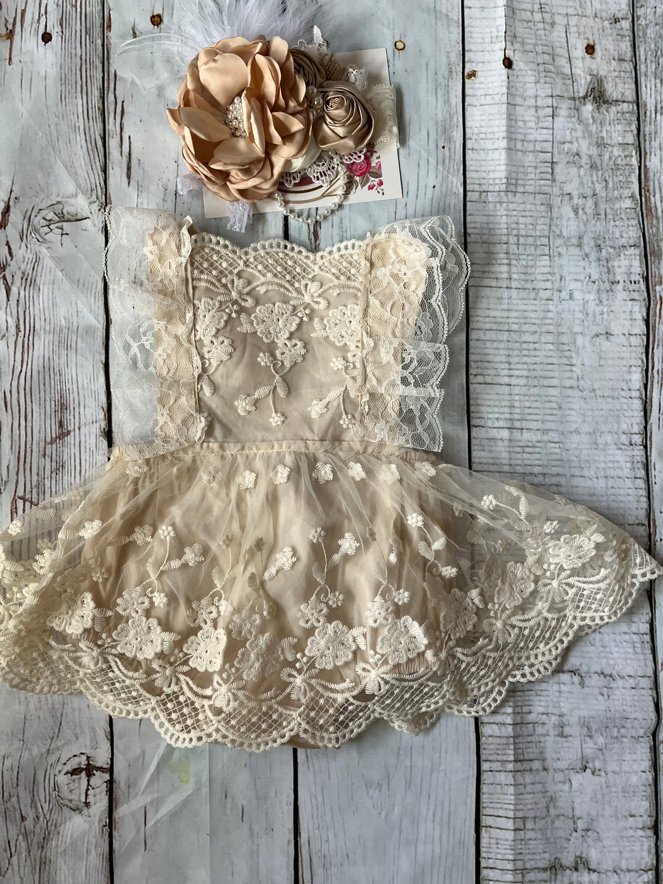 Ruffle Lace Dress 