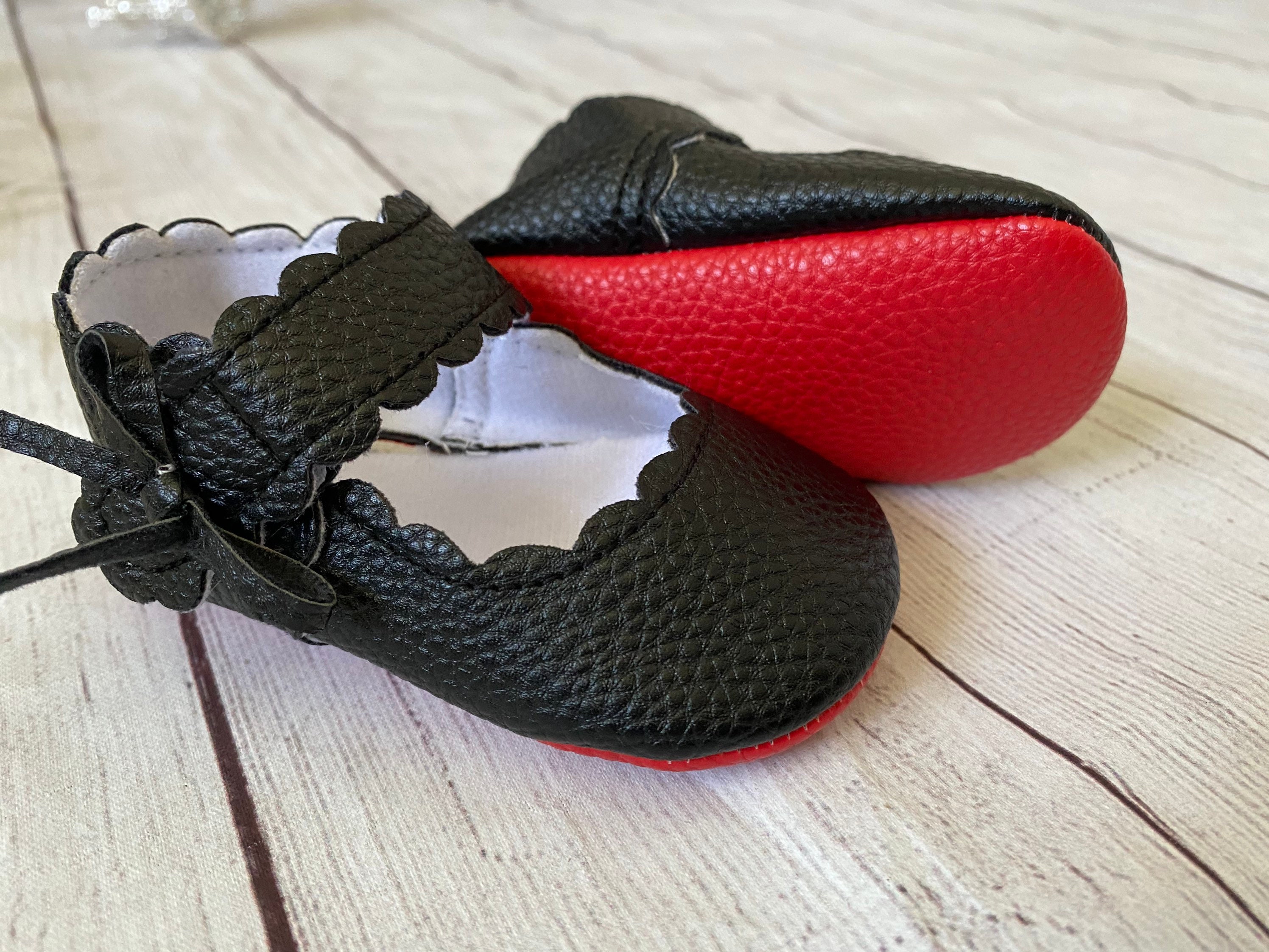 Red bottom Baby girl shoes red sole baby shoes baby girl gift Etsy