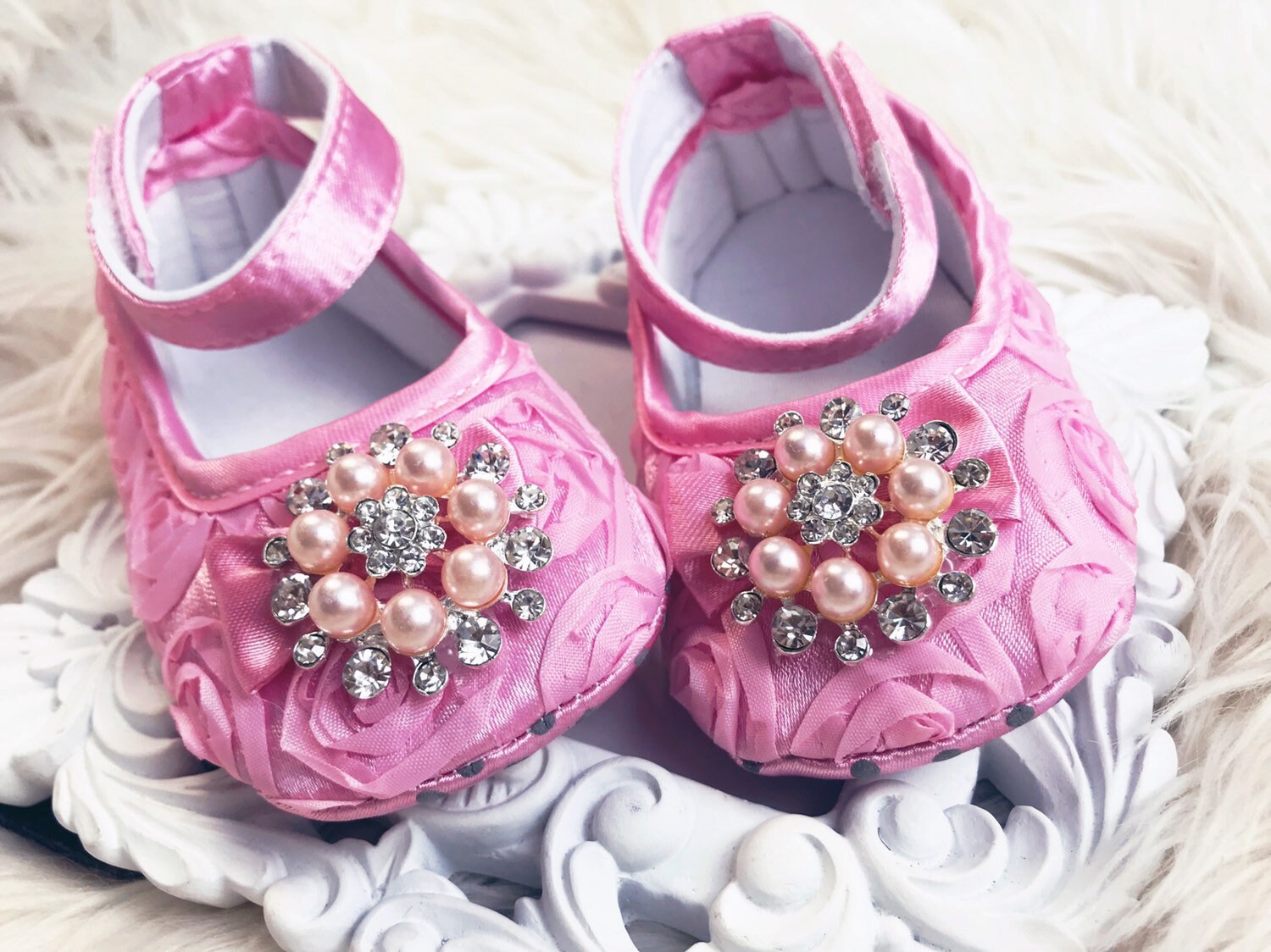 infant girl crib shoes