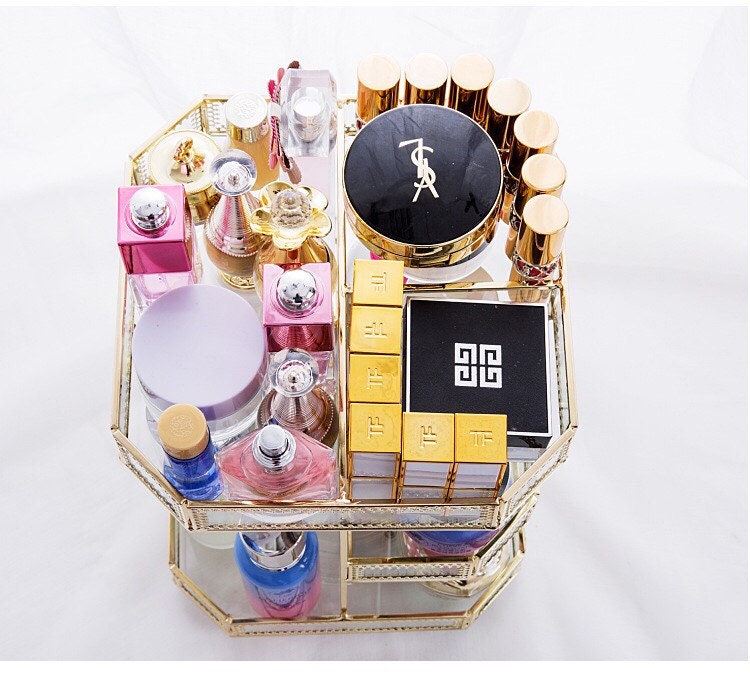 Vintage Makeup Organizer Perfume Organizer Dressing Table Etsy