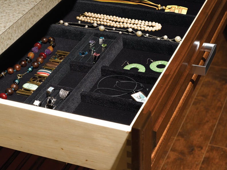 Jewelry Box Customize Jewelry Organizer Trays Felt Organizer Trays Drawer Inserts Earrings Holder Jewelry Storage