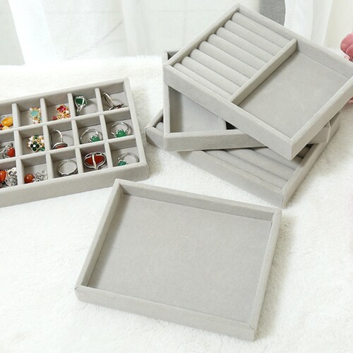 Velvet Jewelry Tray Drawer Organizer Jewelry Display Etsy