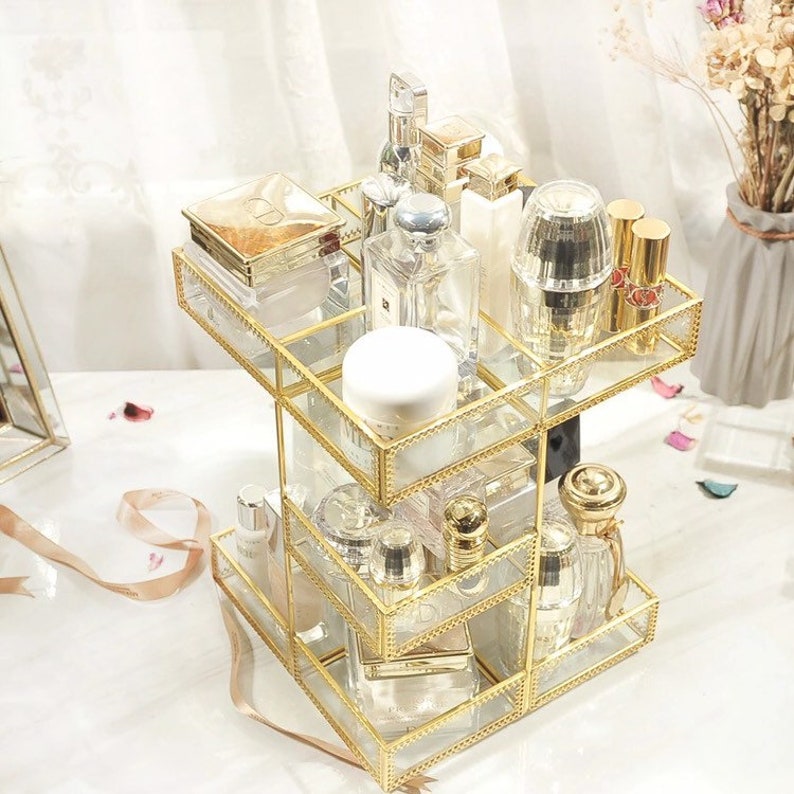 Rotate Makeup Organizer Perfume Stand Perfume Organizer Etsy