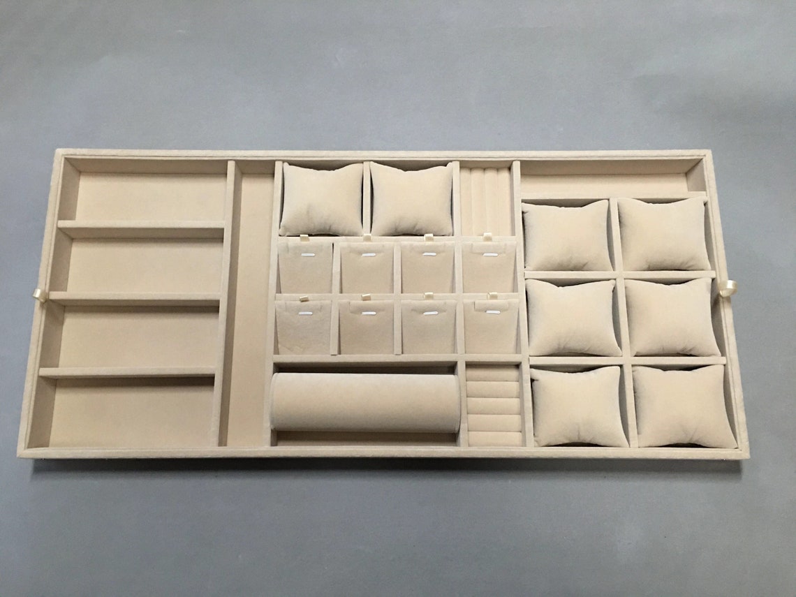 Customize Jewelry Organizer Trays Drawer Inserts Felt Etsy